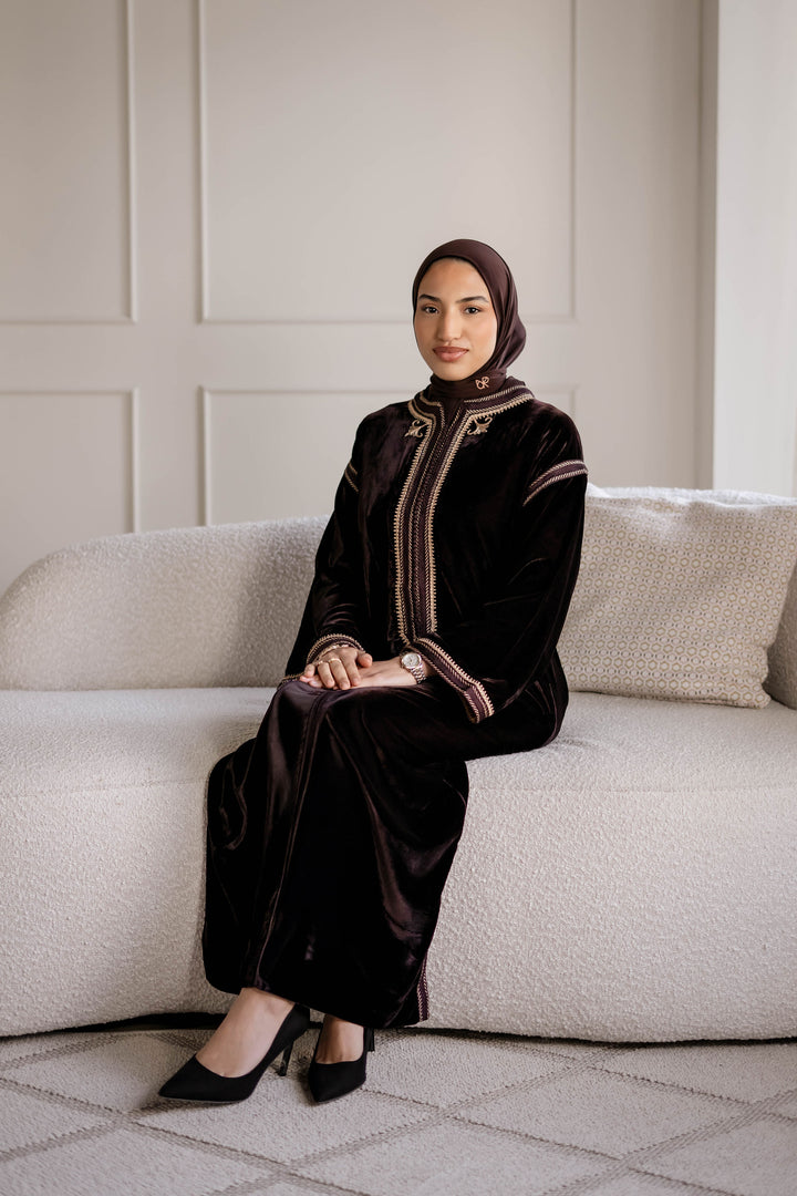 KANDOURA VELVET DARK CHOCOLATE | MIORÉ