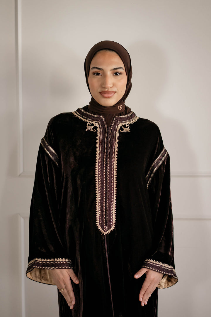 KANDOURA VELVET DARK CHOCOLATE | MIORÉ