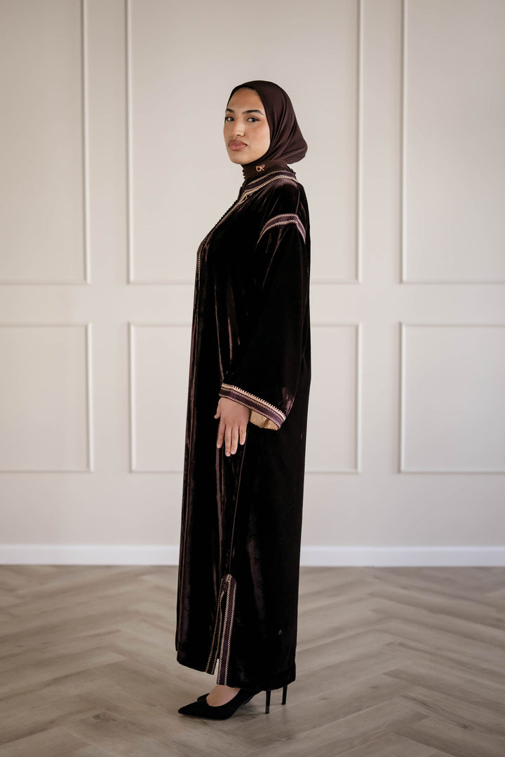 KANDOURA VELVET DARK CHOCOLATE | MIORÉ