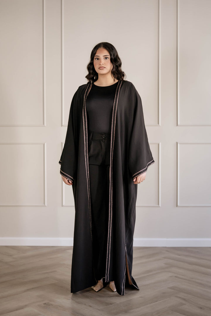 KIMONO JEBLIYA BLACK/SALMON  | MIORÉ