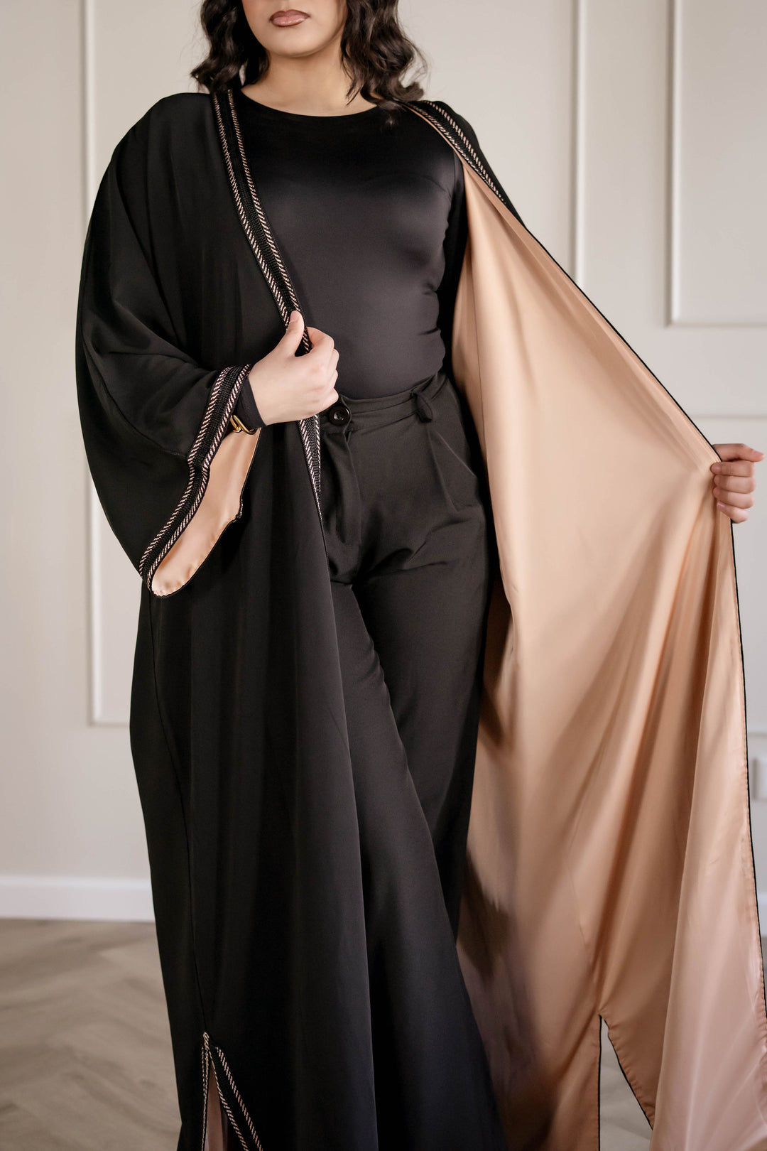 KIMONO JEBLIYA BLACK/SALMON  | MIORÉ