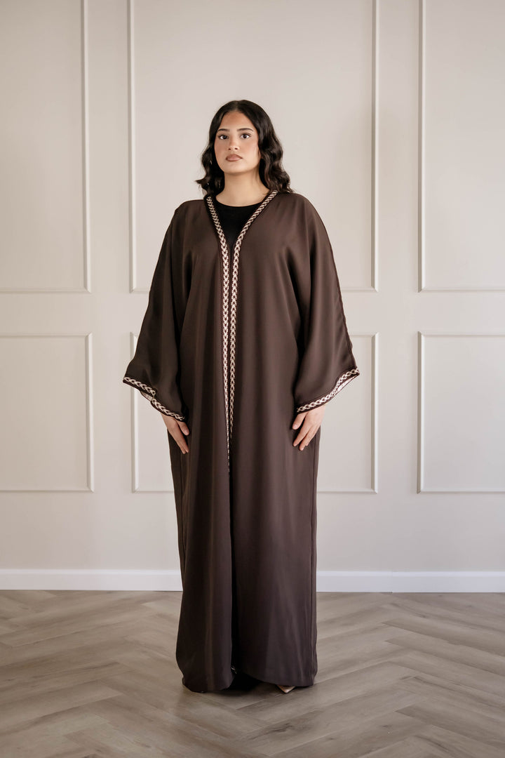 KIMONO JEBLIYA DEEP MOCHA/CREAMED OAT | MIORÉ