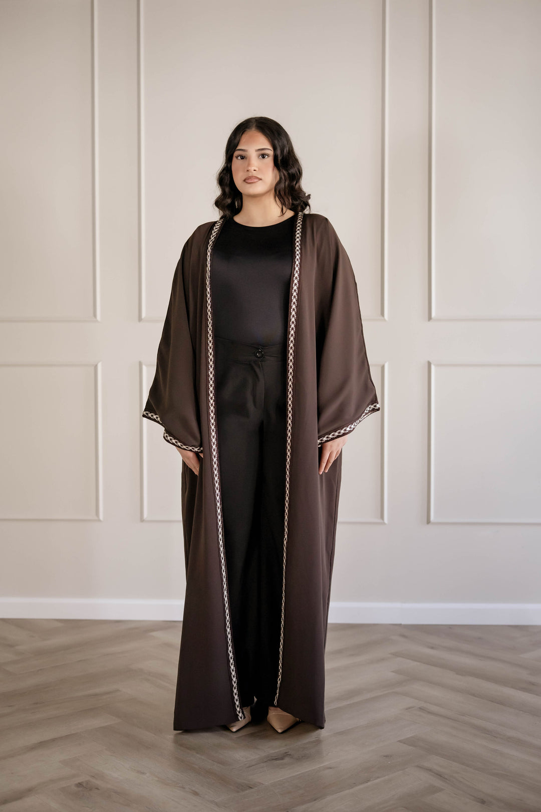 KIMONO JEBLIYA DEEP MOCHA/CREAMED OAT | MIORÉ